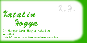 katalin hogya business card